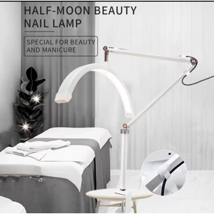 Half moon nail table white