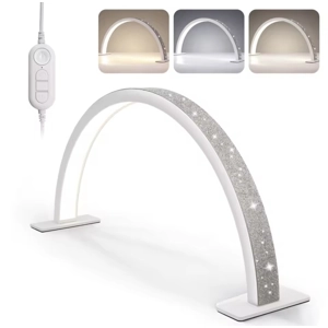 Rhinestone nail lamp WHITE for nail table