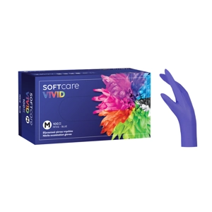 Soft Care Vivid Γάντια Νιτριλίου - Μπλε (100τεμ)