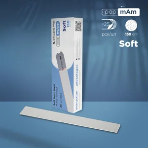 Disposable white files papmAm on soft foam layer EXPERT 20 150 grit (25 pcs)