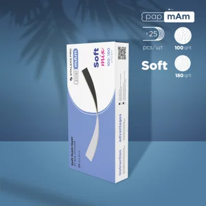 Disposable double-sided files papmAm Mix on soft foam layer EXPERT 20 100/180 grit (25 pcs)