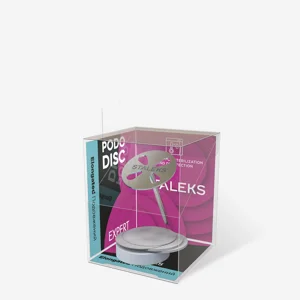 Elongated pedicure disc PODODISC M EXPERT and set of disposable files 180 grit 5 pcs (10 mm)