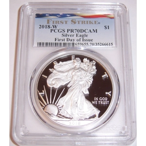 2018-W $1 Proof PR70DCAM PCGS Silver American Eagle