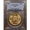 1907 $20 MS65 PCGS Saint Gaudens Double Eagle