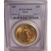 1907 $20 MS65 PCGS Saint Gaudens Double Eagle
