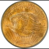 1908 NM $20 MS66 PCGS Saint Gaudens Double Eagle Wells Fargo OGH
