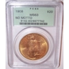 1908 NM $20 MS63 PCGS Saint Gaudens Double Eagle OGH