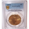 1908-S $20 AU58 PCGS Saint Gaudens Double Eagle