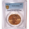 1911-D $20 MS66 PCGS Saint Gaudens Double Eagle PCGS