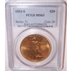 1913-S $20 MS63 PCGS Saint Gaudens Double Eagle