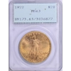 1922 $20 MS63 PCGS Saint Gaudens Double Eagle Rattler