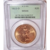 1923-D $20 MS66 PCGS Saint Gaudens Double Eagle OGH