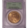 1923-D $20 MS66 PCGS Saint Gaudens Double Eagle OGH