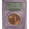 1923-D $20 MS66 PCGS Saint Gaudens Double Eagle OGH