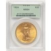 1924 $20 MS64 PCGS Saint Gaudens Double Eagle OGH