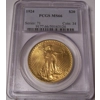 1924 $20 MS66 PCGS Saint Gaudens Double Eagle PCGS