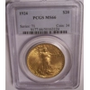 1924 $20 MS66 PCGS Saint Gaudens Double Eagle PCGS