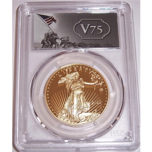 2020-W $50 V75 End of World War II 75th Anniversary American Eagle Gold Proof Coin PCGS PR70DCAM