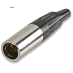 Mini XLR 3 pin in-line male
