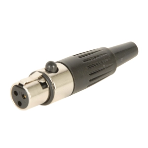 Mini XLR 3 pin in-line Female