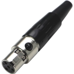 Mini XLR 4 pin in-line female