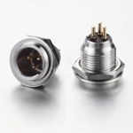 Mini XLR 3 pin Panel socket Male