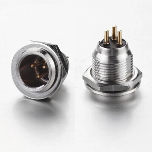 Mini XLR 3 pin Panel socket Male