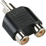 RCA M to Dual RCA F adaptor