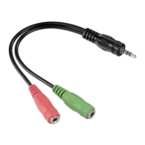 3.5mm M 4 way to dual 3.5mm F adaptor