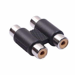 Dual RCA F in-line coupler/joiner