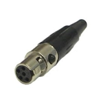 Mini XLR 5 pin in-line Female
