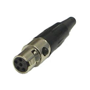Mini XLR 5 pin in-line Female
