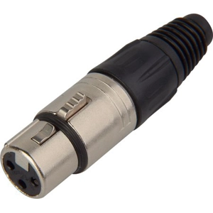 3 pin XLR F  in line
