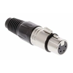 4 pin XLR F in-line