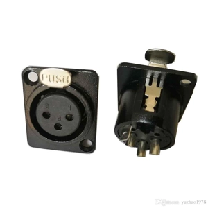 3 pin XLR panel socket F Metal