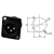 3 pin XLR panel socket M Plastic