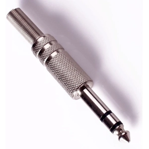 6.5mm metal stereo plug M