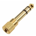3.5mm Stereo socket M to 6.5mm Stereo plug M Metal