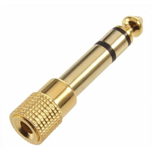 3.5mm Stereo socket M to 6.5mm Stereo plug M Metal