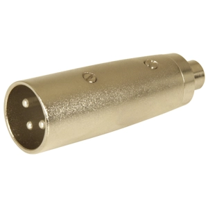 3 Pin XLR M to Single RCA F adaptor