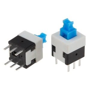 Micro push button self latching switches - various sizes