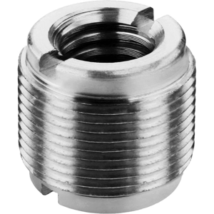 3/8" 16 female to 5/8" 27 male thread adaptor