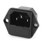 IEC C14 panel socket with fuse