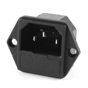 IEC C14 panel socket with fuse