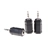 2.5mm male to 3.5mm female stereo adaptor - blac..