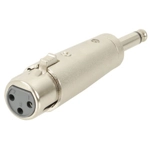 6.5mm mono plug M to 3 pin XLR socket F