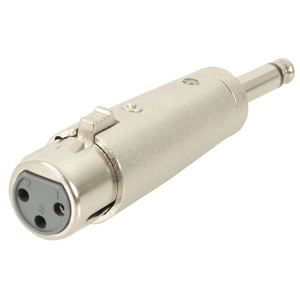 6.5mm mono plug M to 3 pin XLR socket F