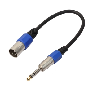 6.5mm F Stereo to XLR M cable adaptor