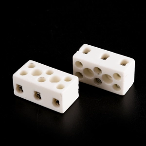 Ceramic connection block - three way