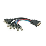 DVI-D to DCVI-D plus 5 x BNC interface cable